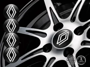 Renault Adesivi Cupola Logo Distintivi Ruota Resina